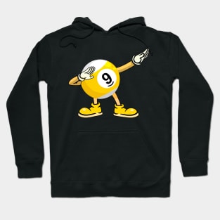 9 Ball Funny Dabbing Billiards Hoodie